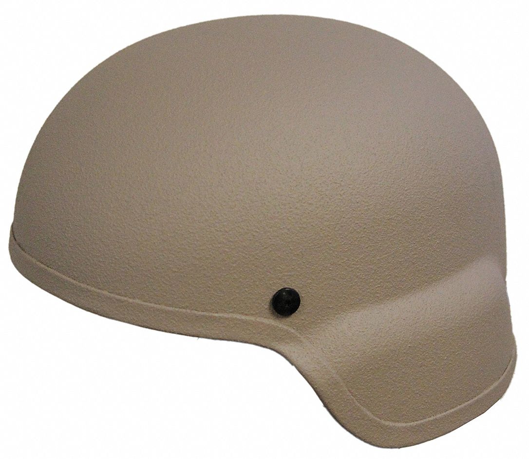 Level IIIA Standard Cut Helmet: S Fits Hat Size, Suspension, Tan, Aramid, Level IIIA
