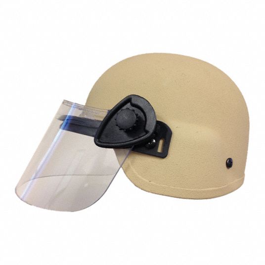 Lightweight helmet store with face shield