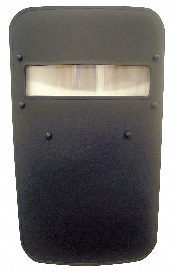 Ballistic Shield: NIJ IIIA, 51 in Ht, 24 in Wd, 21.3 lb Wt, Curved, Viewport, Aramid