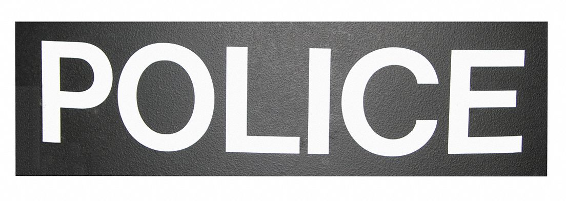 Police Logo: Nylon, Black
