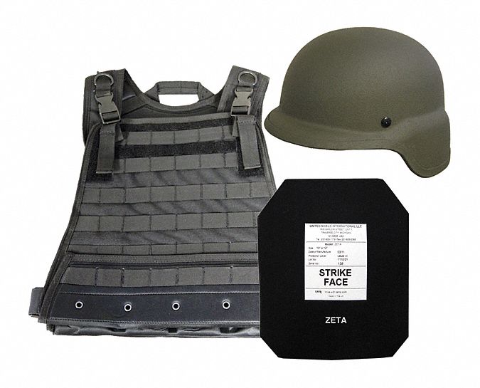 UNITED SHIELD, NIJ 0101.05 Level 4 Ballistics, S, Active Shooter Kit