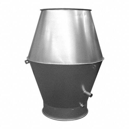 Nordfab Galvanized Steel Jet Cap 10 In Duct Fitting Diameter 16 12 In Duct Fitting Length 