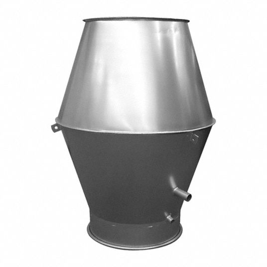 Nordfab Galvanized Steel Jet Cap 10 In Duct Fitting Diameter 16 12 In Duct Fitting Length 