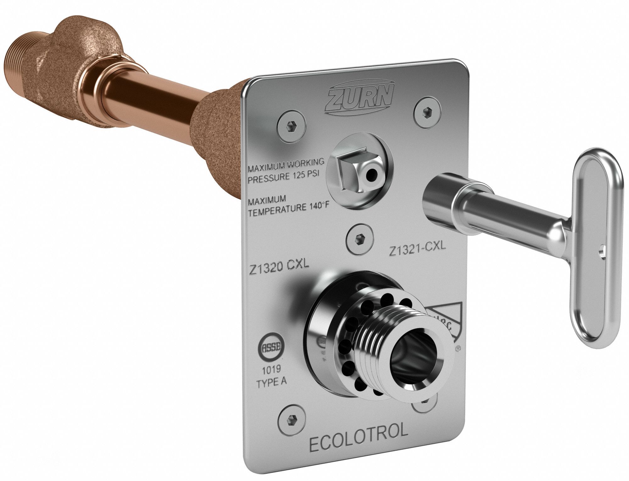 ZURN 7 1/8 inL Wall Hydrant, 6 in Wall Thickness 29RP57