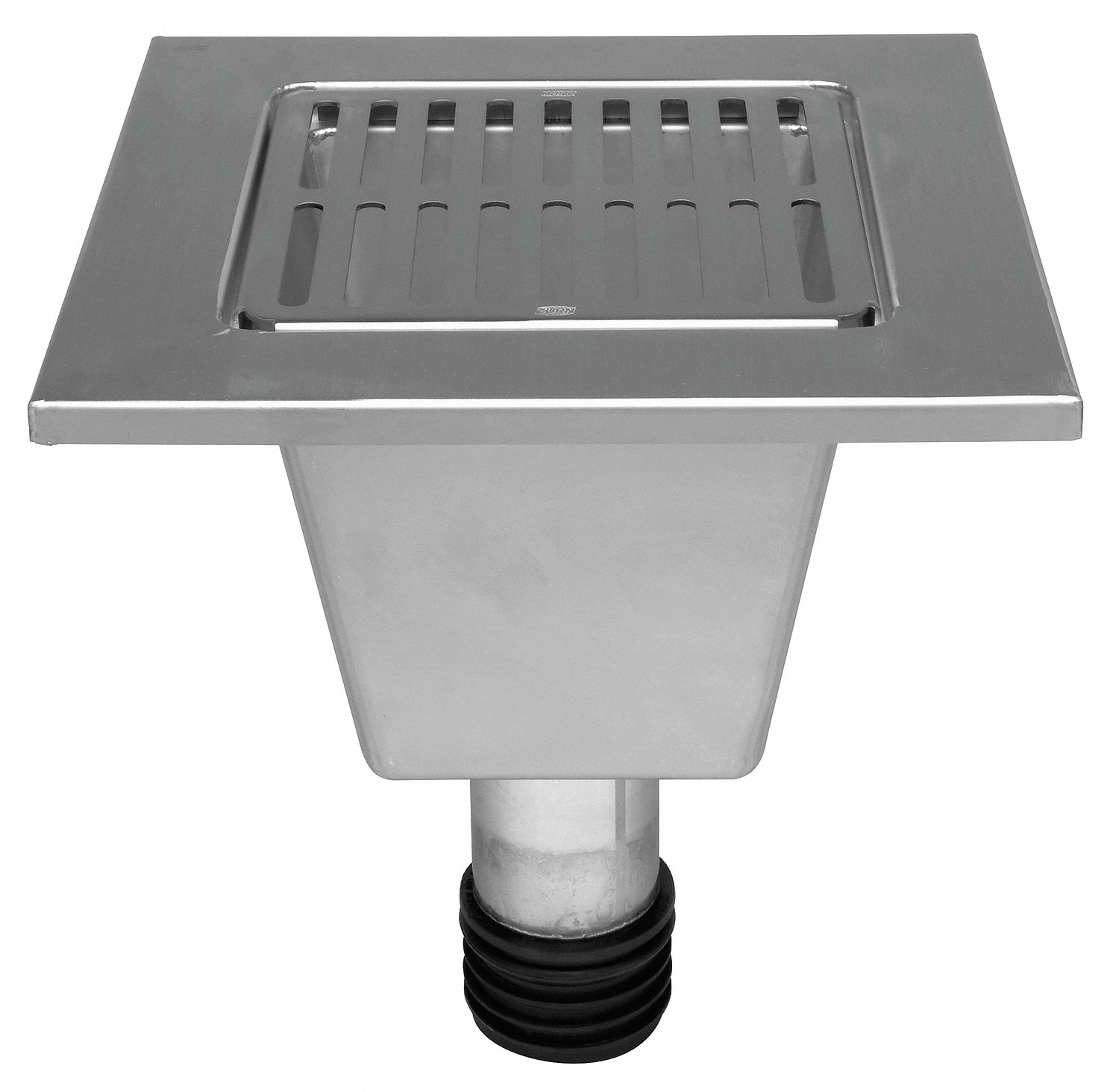 Floor Sink Liner: 12 3/8 in Overall Wd, 7 3/4 in Sump Dp, 3 in Nominal Pipe Size, Gasket