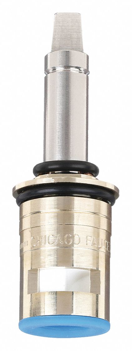 Cartridge: Use with Hot/Cold Water, Brass, Ceramic Disc, (12) Cartridges, 12 PK