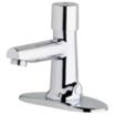 Straight-Spout Single-Metering-Handle Two-Hole Centerset Deck-Mount Bathroom Faucets