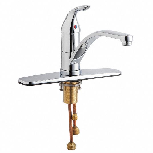 Chrome Plated Finish, 1.5 gpm Flow Rate, Kitchen Faucet 29RR68431