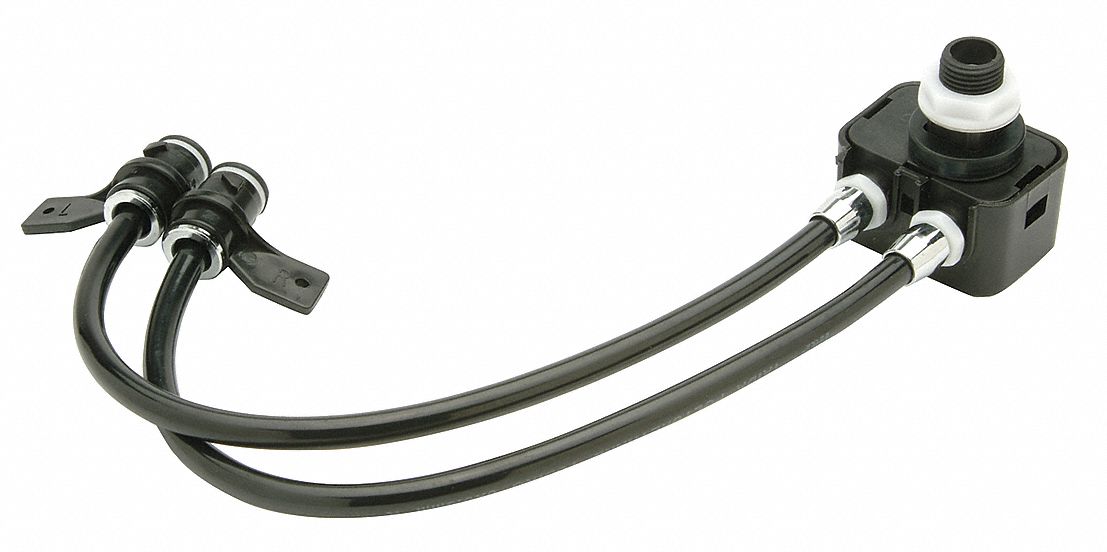 FLUSH CONTROL VALVE, LEFT HAND: FITS ZURN BRAND, FOR Z8106 SERIES, PLASTIC/RUBBER