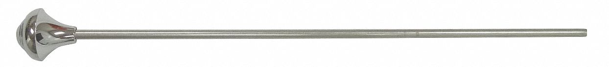 Lift Rod: 1 in Overall Dia, 7 1/2 in Overall Ht, 1 1/2 in Pipe Dia, Brass, Chrome