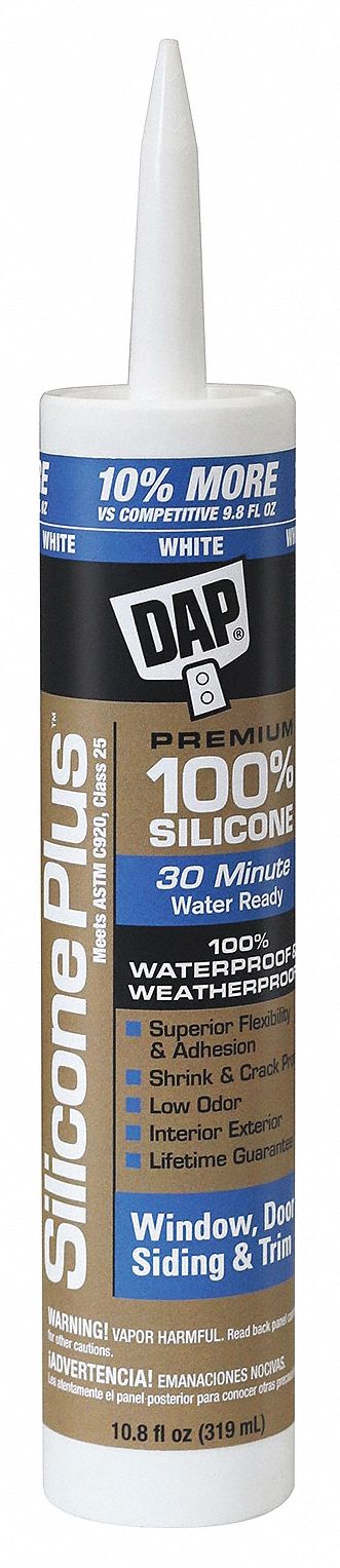SILICONE SEALANT, SILICONE PLUS, WHITE, WINDOW AND DOOR SEALANT