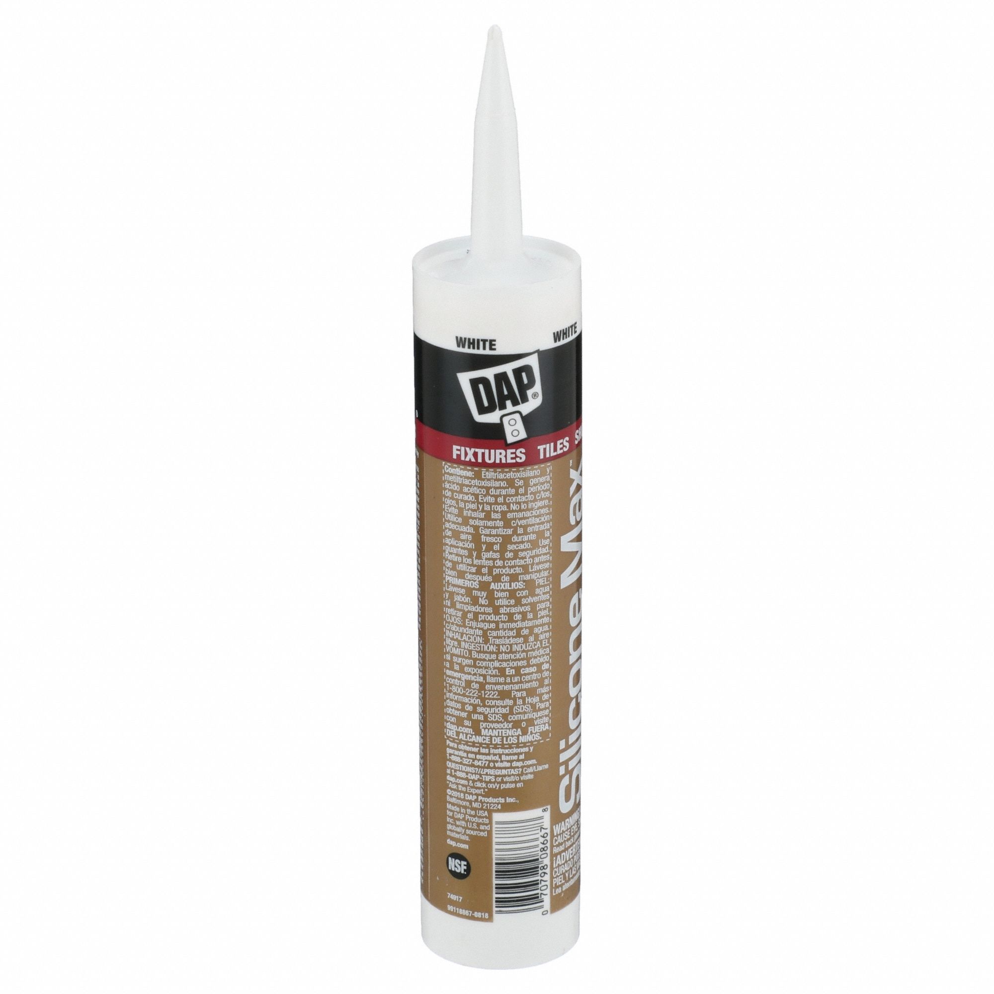 SILICONE SEALANT, KITCHEN, BATH & PLUMBING, WHITE, 83 ML, CARTRIDGE