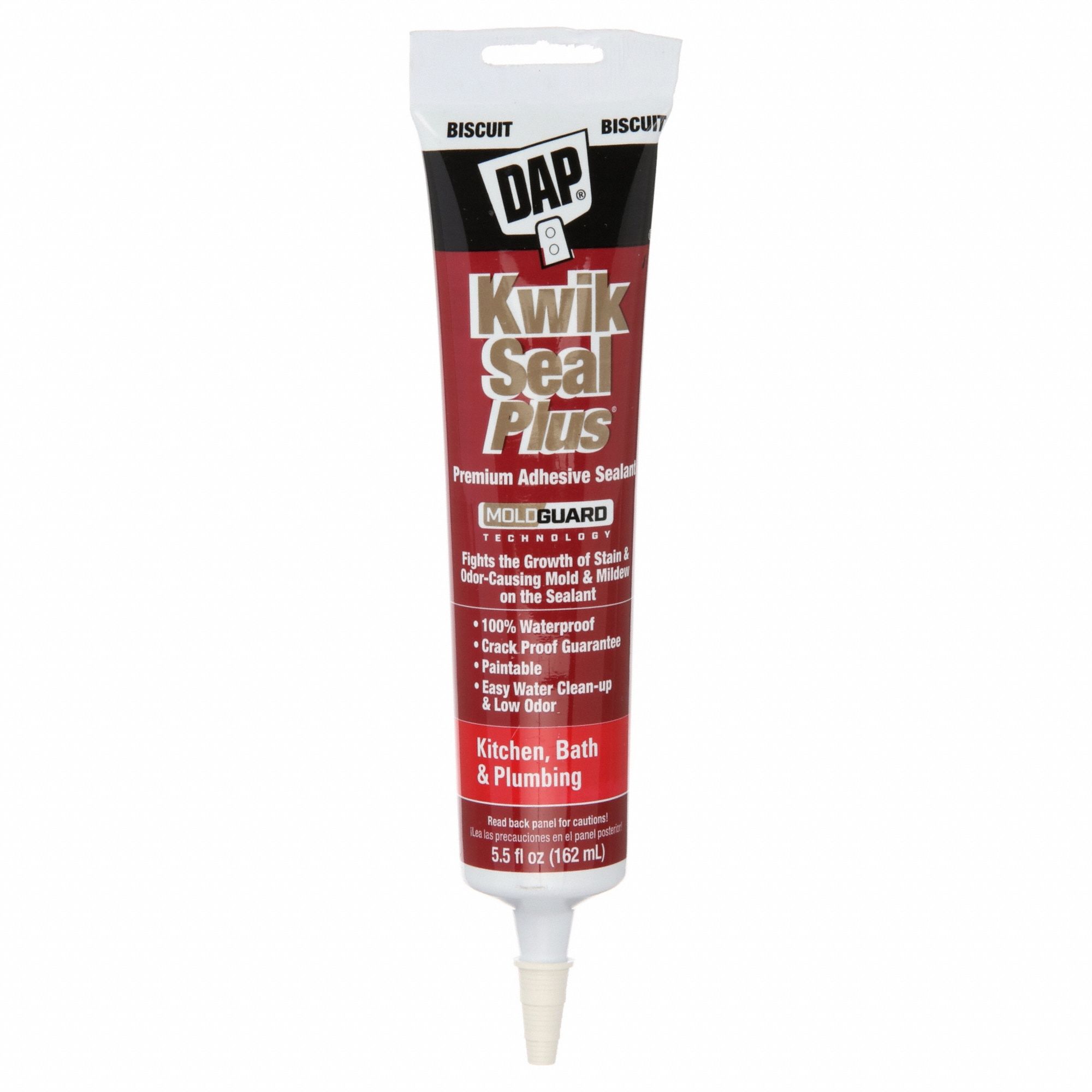 DAP, Kwik Seal Plus, Brown, Acrylic Latex Sealant 29RV0918539 Grainger