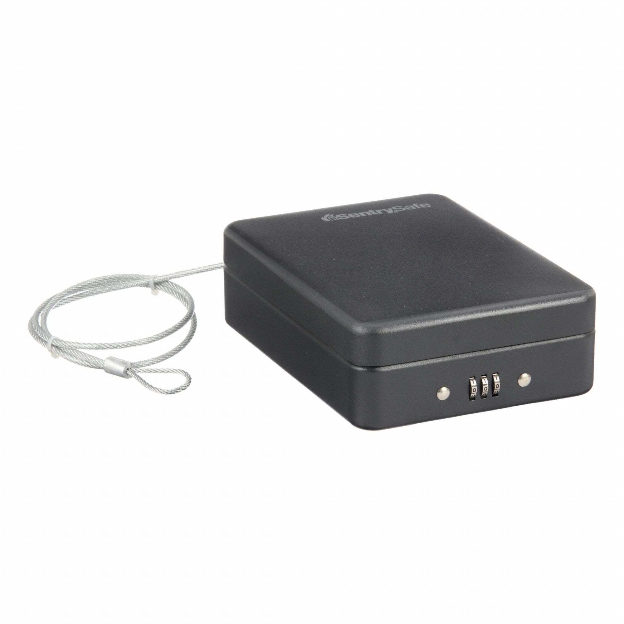 Safe: Mechanical Combo Lock, 0.05 cu ft Capacity, Steel, Not Fire Rated