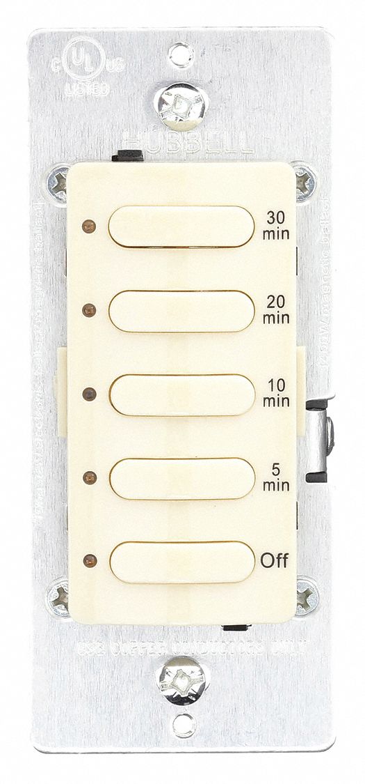 Countdown Timer: 30 min Max, 5 min Min, SPST, 120/277V AC