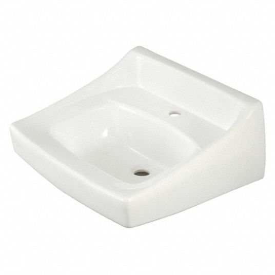 Lt307 Series Commercial Wall Hung Lavatory 22 5 8 In X 20 7 Vitreous China 29rz46 01 Grainger - Wall Hung Lavatory Ada Height