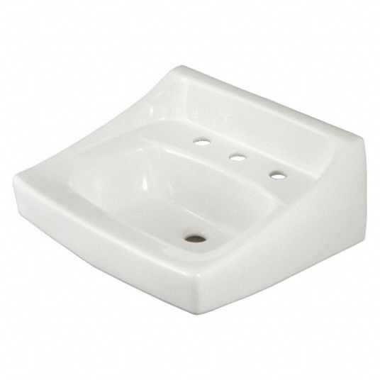 TOTO Bathroom Sink: Toto, LT307 Series Commercial Wall Hung Lavatory,  White, Vitreous China