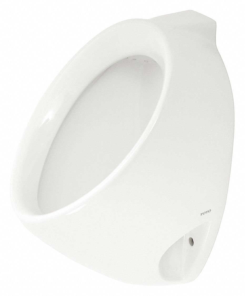 WASHOUT URINAL: TOTO COMMERCIAL, 0.5 GPF, VITREOUS CHINA, ADA, BACK SPUD