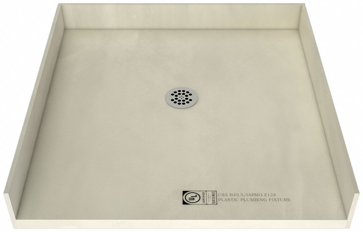 Tile Redi, Redi Free, Shower Pan 29TC164242CBFPVC Grainger