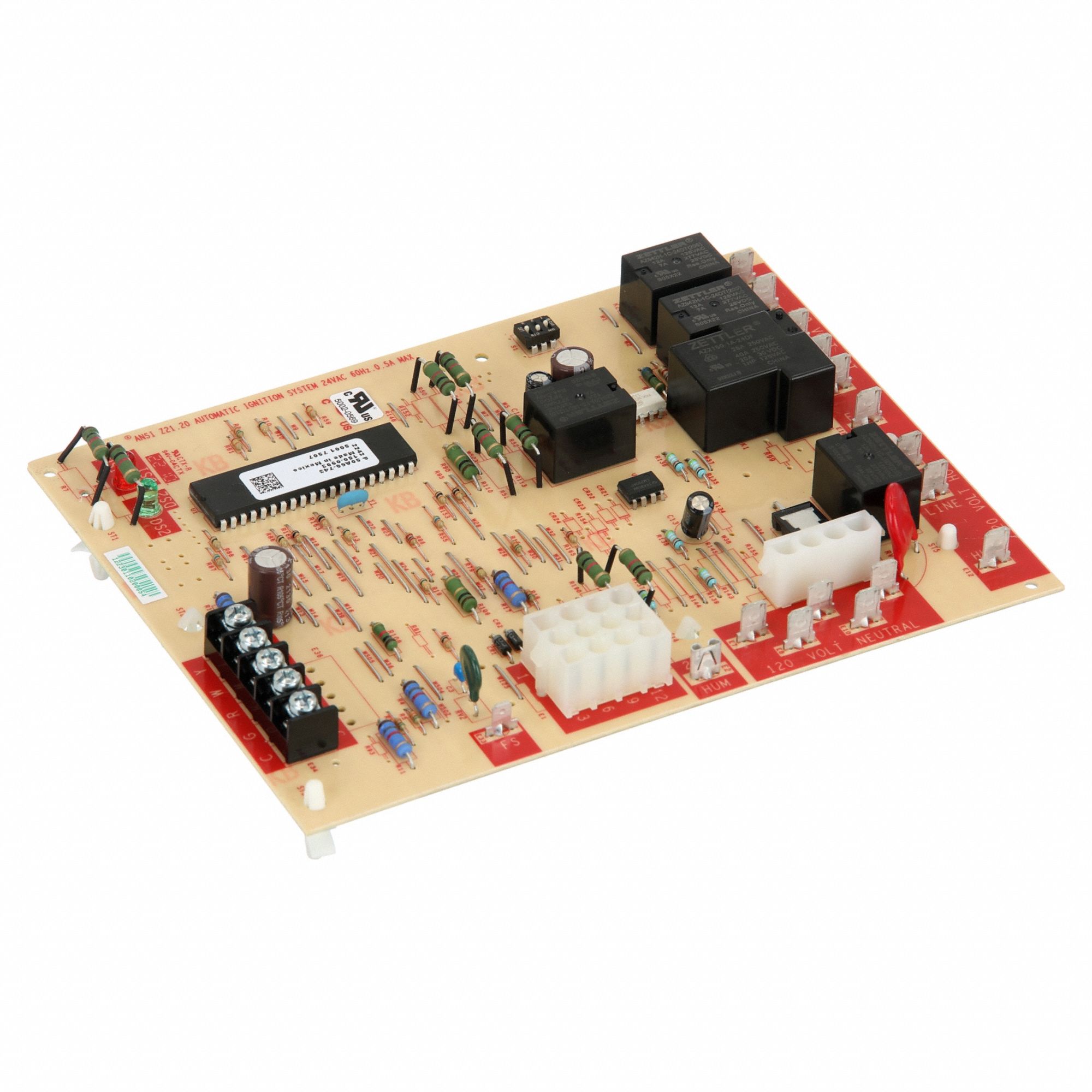Furnace Control Board: OEM, Integrated, Compatible Brand Lennox/White-Rodgers, 25V AC, 120V