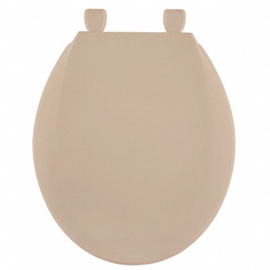 Beige, Plastic, Toilet Seat 29TJ11GR1200106A Grainger