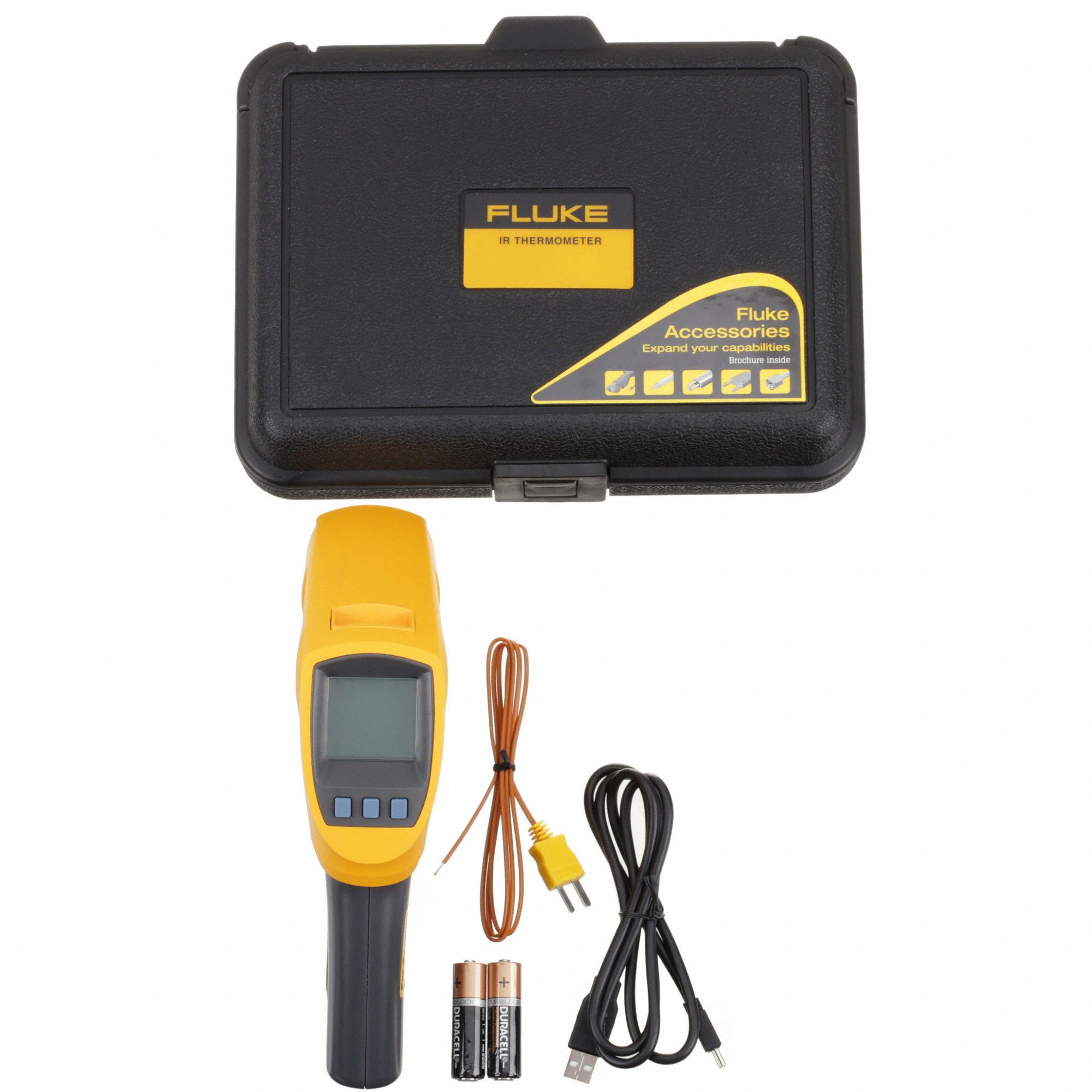 FLUKE Dot Matrix LCD, Infrared Thermometer, Dual Laser Sighting