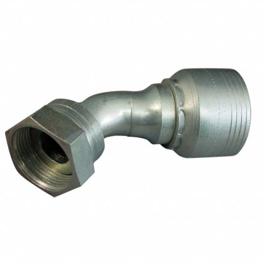 EATON AEROQUIP, Carbon Steel, 45° Elbow, Hydraulic Hose Fitting