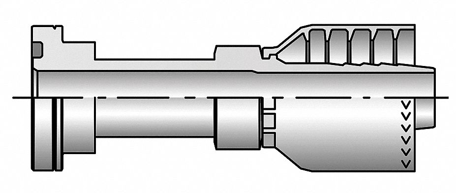 FITTING CRIMP STRAIGHT CODE 62 (4 W