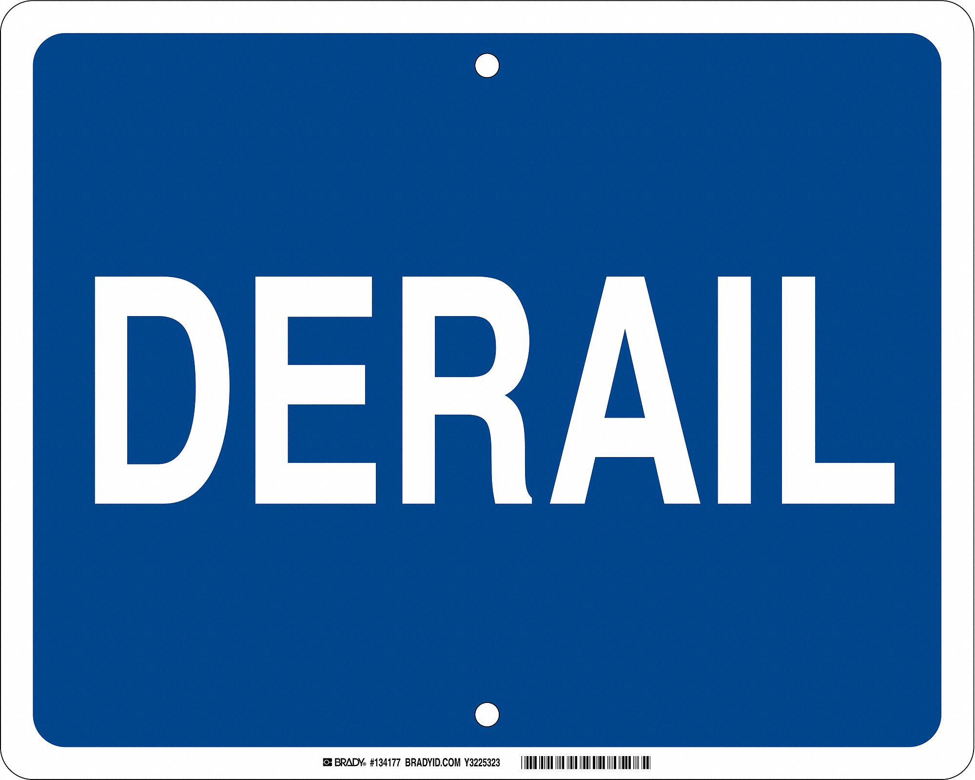 29TN07 - Railroad Sign 12in. H x 15in. W Aluminum