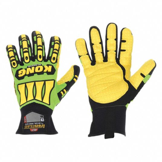 KONG 360 CUT 5 Impact Gloves Oil and Gas Gloves, 2 Pair