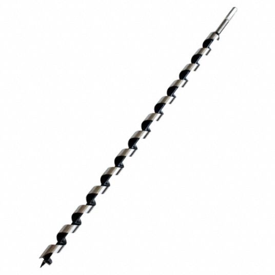 Wood Drilling Bit, Utility Pole Auger Bit, 29 in Length, 7/16 in Shank ...
