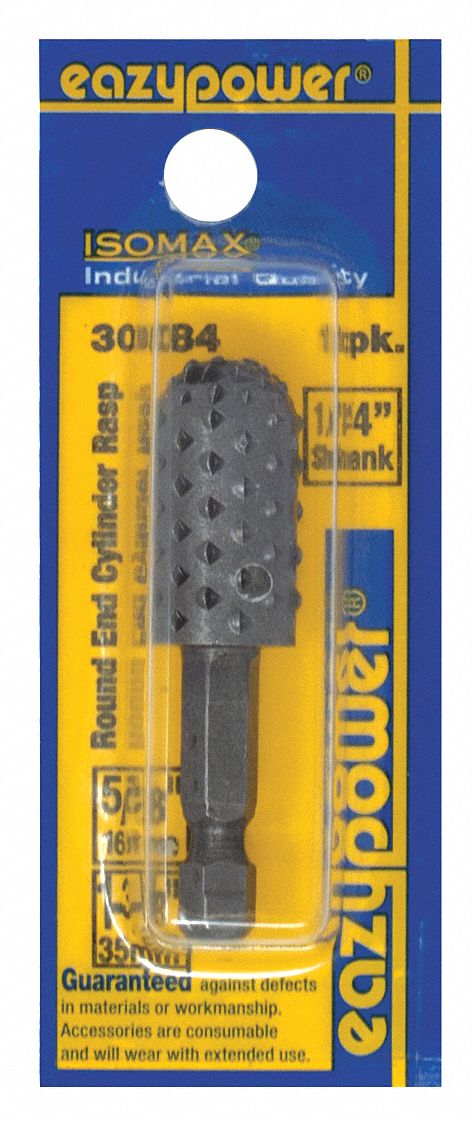 Rotary Rasp: Bronze/Iron/Mild Steel/Plastic/Soft Metal/Wood, Rotary Rasp, Cylinder