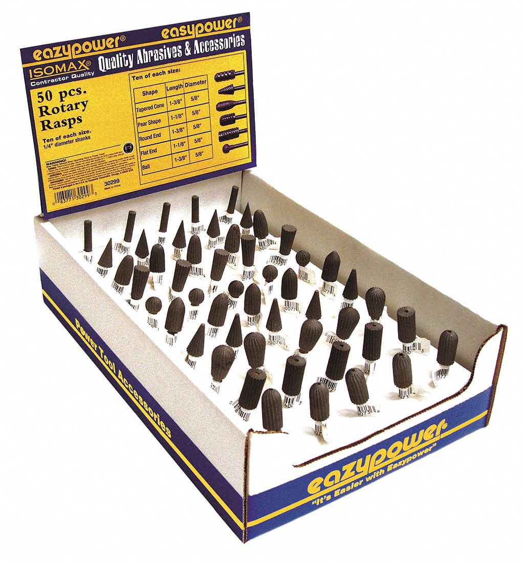 Assorted Rotary Rasp Kit 50 Pieces
