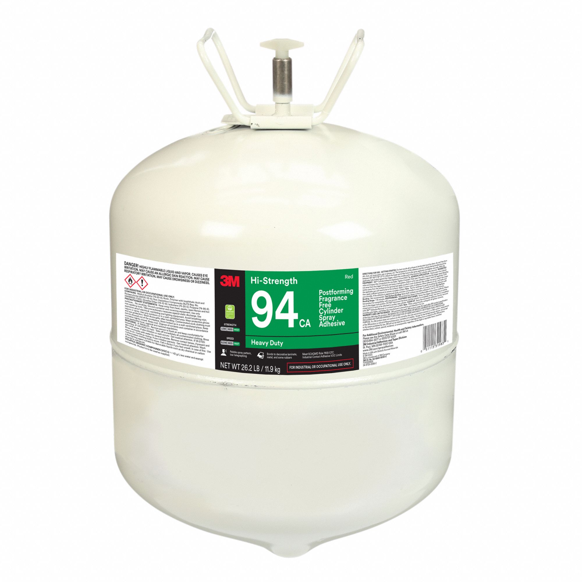 SPRAY ADHESIVE,CYLINDER,RED,TANK
