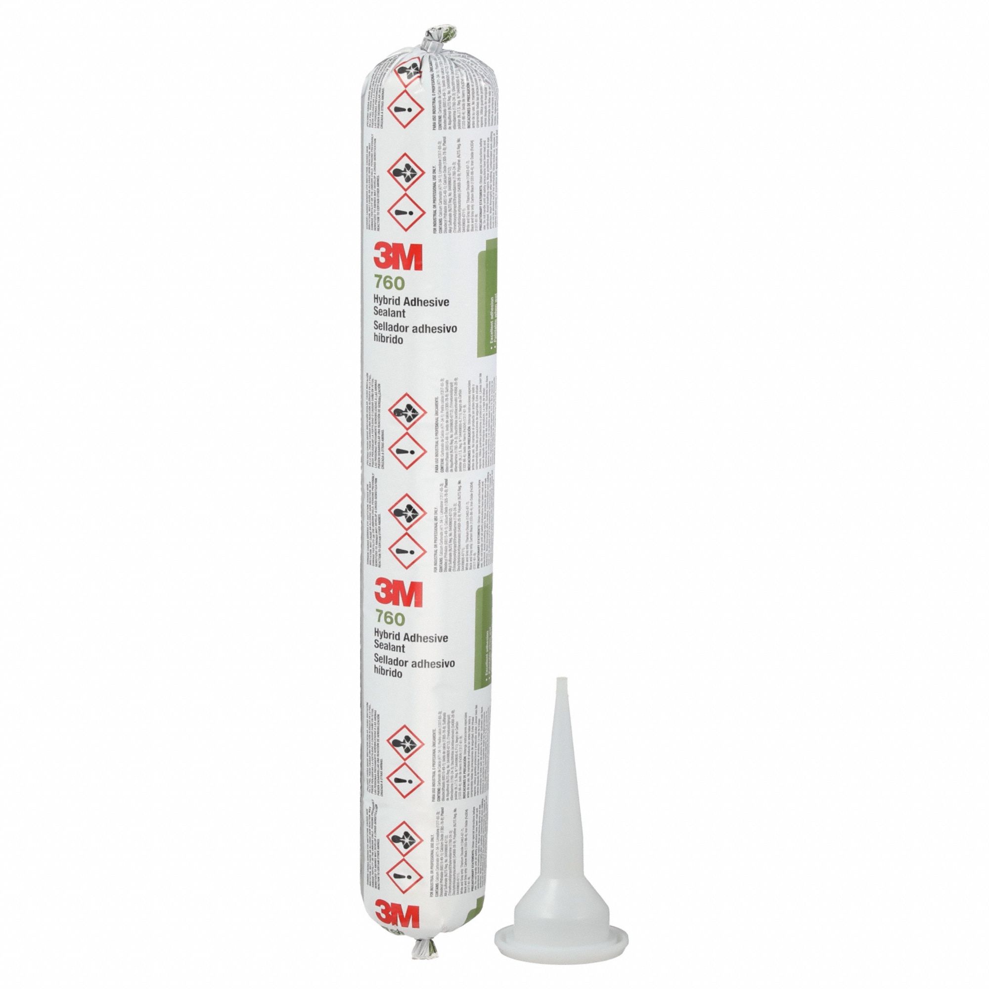 3M, 760 UV, White, Polymer Adhesive Sealant 29UJ46760 UV Grainger