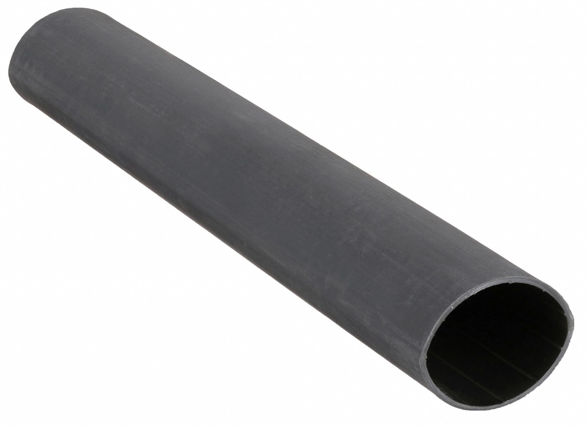 Heat Shrink Tubing: 1.5 in I.D. Before Shrinking, 0.47 in I.D. After Shrinking, Black, 10 PK