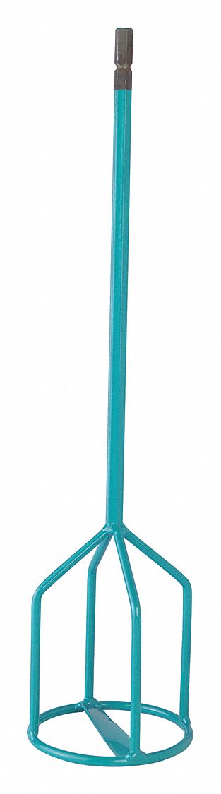 Compound Stirring Paddle: Single-Paddle, High Viscosity, Hexafix Quick-Disconnect, 23 in Lg