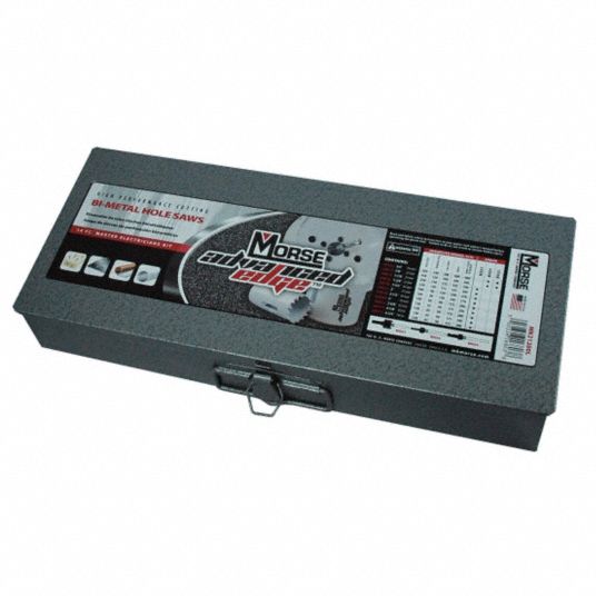 Electricians Hole Saw Kit, BiMetal Tooth Material, Impact Rated No