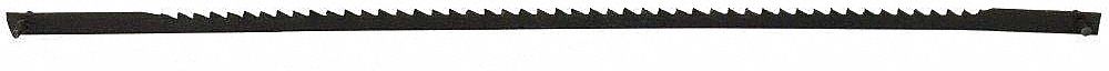 Scroll Saw Blade: Std Tooth, 12.5 Teeth per Inch, 0 in Blade Wd, 0.02 in Blade Thick, 6 PK