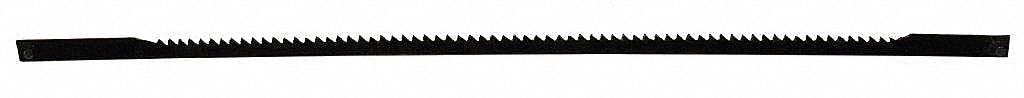 Scroll Saw Blade: Std Tooth, 18 Teeth per Inch, 0 in Blade Wd, 0.02 in Blade Thick, Pinned End, 6 PK
