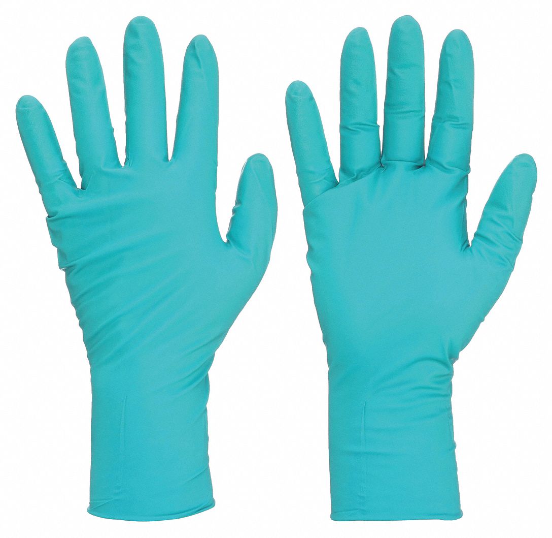 Nitrile chemical clearance resistant gloves