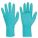 CHEMICAL-RESISTANT GLOVES, BEADED, M/8, 12 IN L/7.9 MIL THICK, GRN/BL, NITRILE/NEOPRENE, CA 500