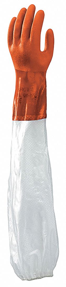 Chemical Resistant Glove, PVC, 25" L, M, PR