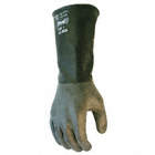 SHOWA 874R CHEMICAL-RESISTANT GLOVES, BLK, ROLLED CUFF, 0.35 MM, 350 MM L, UNSUPPORTED