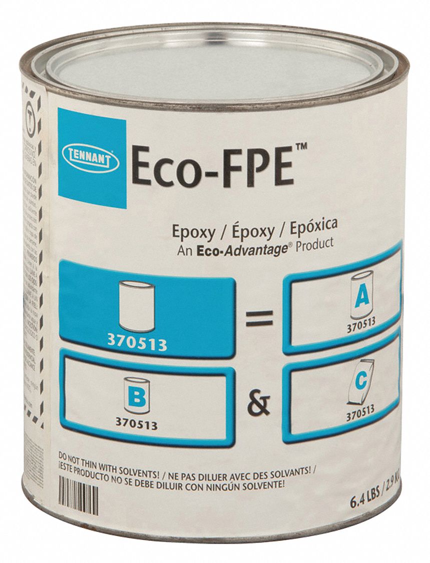 TENNANT Tan Epoxy Activator and Finish Kit, Satin Finish, 500 sq ft/gal