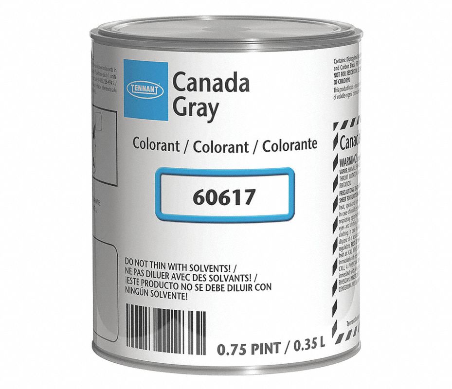 TENNANT Colorante de Pintura, Color Gris, 1 pt. - 29UR53 | 60617 ...