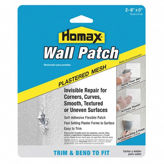 Homax Plastered Mesh Wall Patch 2 - 6 x 6 Patches