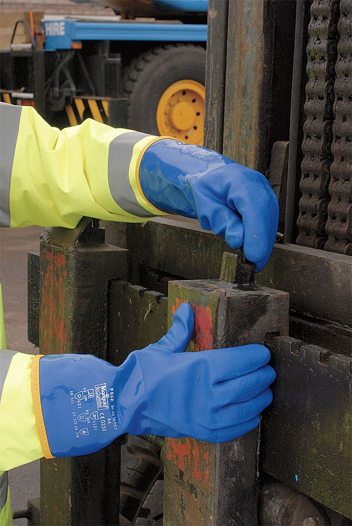 Chemical Resistant Gloves, 10, 1 PR Grainger