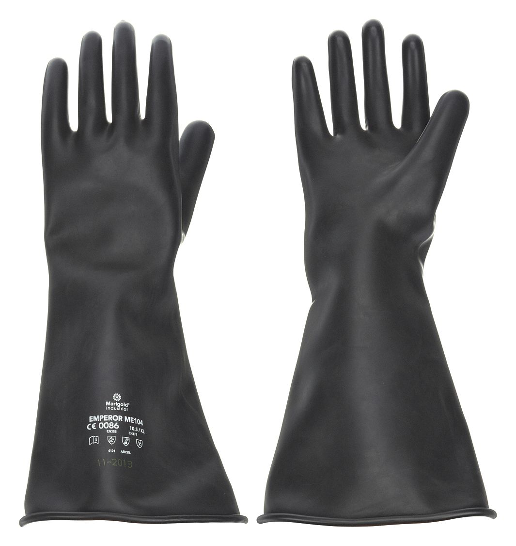 Gloves, Natural Rubber Latex, 10-1/2, PR
