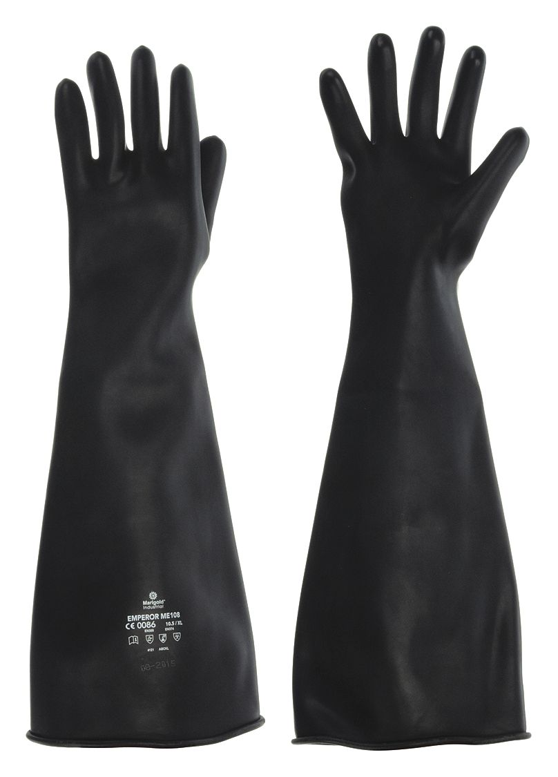 Gloves, Natural Rubber Latex, 10-1/2, PR